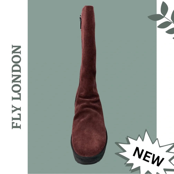 Fly London Yemy Platform
Wedge Boot Old Suede Wine Diesel
Black Size 5.5 US 36 E - Picture 3 of 6